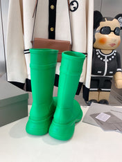 CROCS BOOTS IN GREEN RUBBER