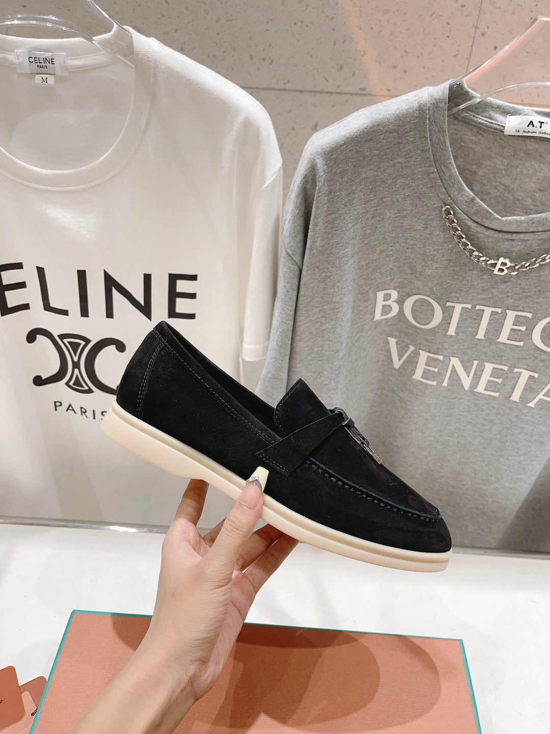 LP SUMMER CHARMS WALK LOAFERS BLACK SUEDE