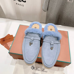 LP CHARMS WALK BABOUCHE LOAFERS SAPPHIRE FLEECE