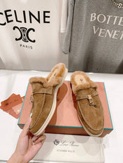 LP CHARMS WALK BABOUCHE LOAFERS TAWNY FLEECE