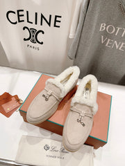 LP SUMMER CHARMS WALK LOAFERS CREAMY WHITE FLEECE