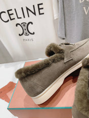 LP SUMMER CHARMS WALK LOAFERS ASH BROWN FLEECE