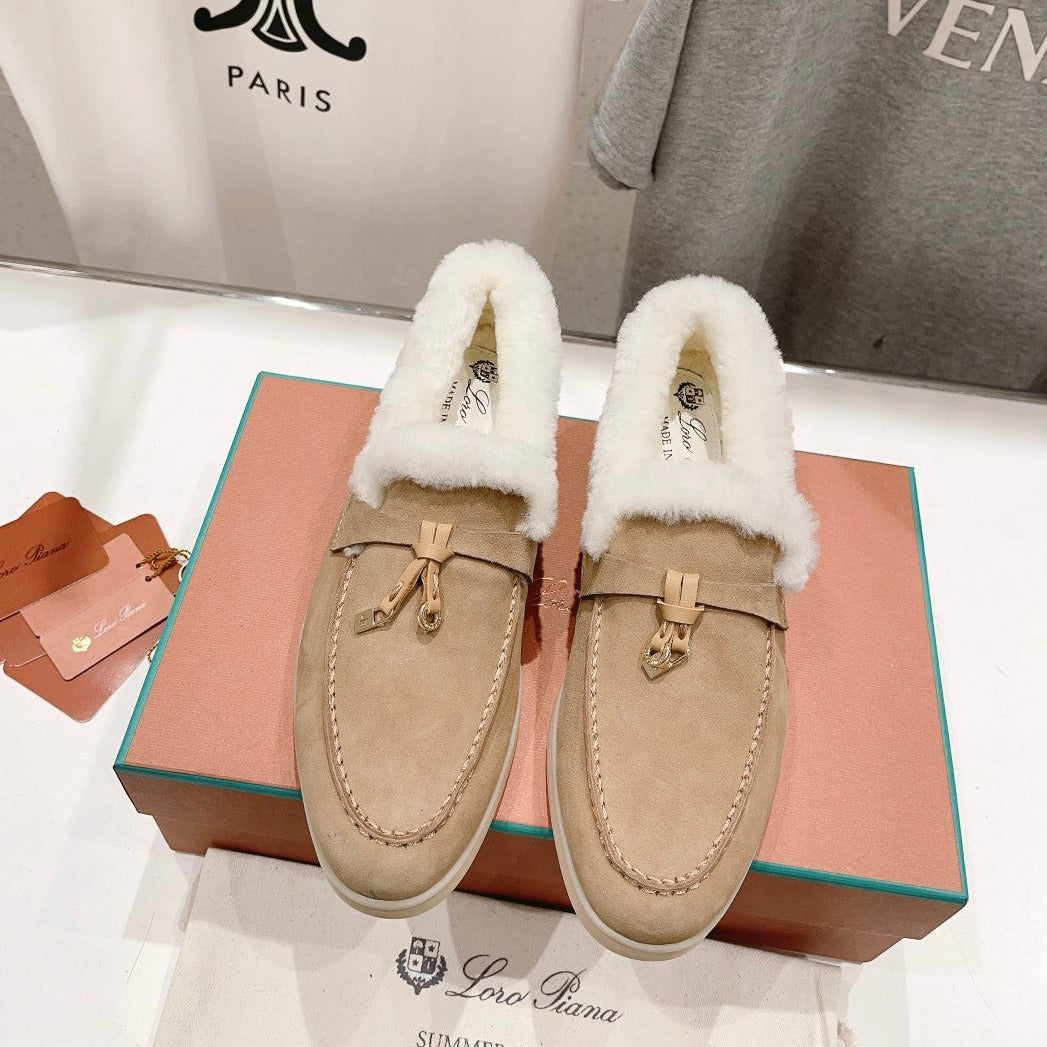 LP SUMMER CHARMS WALK LOAFERS CAMEL FLEECE