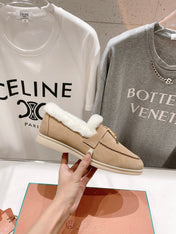 LP SUMMER CHARMS WALK LOAFERS CAMEL FLEECE