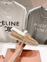 LP SUMMER CHARMS WALK LOAFERS CAMEL FLEECE