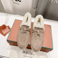 LP SUMMER CHARMS WALK LOAFERS PEANUT FLEECE