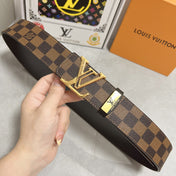 LV 25S BELT 38 MM IN BROWN CALFSKIN 593202
