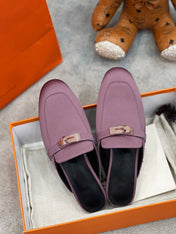 0Z Mule Purple Silk Thick Cloth/Sheepskin