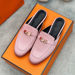 0Z Mule Pink Silk Thick Cloth/Sheepskin