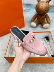 0Z Mule Pink Silk Thick Cloth/Sheepskin