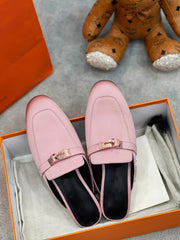 0Z Mule Pink Silk Thick Cloth/Sheepskin
