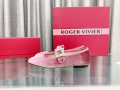 TRÈS VIVIER MARY JANE IN PINK VELVET