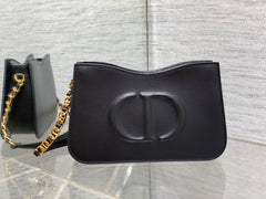 HOBO SIGNATURE 23  BAG IN BLACK LAMBSKIN