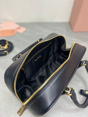ARCADIE BAG 27 IN BLACK SHINY CALFSKIN