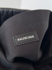 MONACO BAG 43 IN BLACK QUILTED THIN CALFSKIN SILVER HARDWARE
