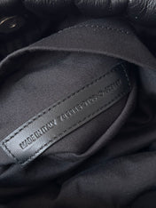 MONACO BAG 32 IN BLACK QUILTED THIN CALFSKIN SILVER HARDWARE