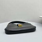 HOBO 28 CITY SHOUDER BAG IN BLACK CALFSKIN