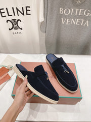 LP CHARMS WALK BABOUCHE LOAFERS DENIM SUEDE