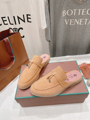 LP CHARMS WALK BABOUCHE LOAFERS CANTALOUPE SUEDE