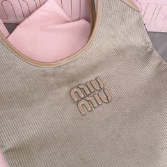 IVY TOTE BAG 40 IN LIGHT BROWN CORDUROY