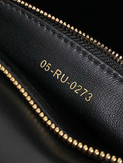 MISS LADY 24 LARGE BAG IN BLACK LAMBSKIN