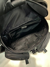 CROSSBODY BAG 29 IN BLACK RE-NYLON AND CALFSKIN TRIM