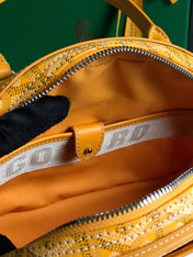 SAINT JEANNE MINI BAG 26 IN YELLOW GOYARDINE CANVAS AND CALFSKIN