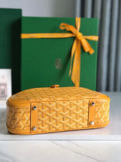 SAINT JEANNE MINI BAG 26 IN YELLOW GOYARDINE CANVAS AND CALFSKIN