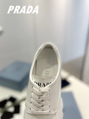 PRA BRUSHED LEATHER MONOLITH LACE-UP LOAFERS WHITE