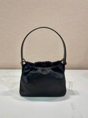 SMALL DRAWSTRING BAG 23 IN BLACK RE-NYLON