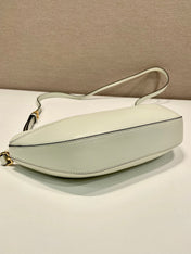 DUMPLING BAG 30 IN WHTE CALFSKIN