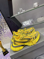 3XL SNEAKER IN YELLOW MIX BLACK MESH AND POLYURETHANE