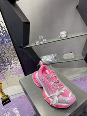 3XL SNEAKER IN PINK MIX SILVER MESH AND POLYURETHANE