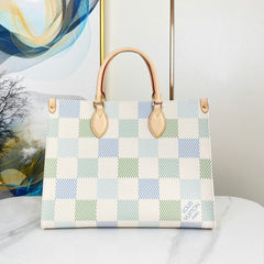 ONTHEGO 35 IN PISTACHIO DAMIER GIANT CANVAS