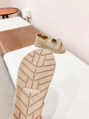 REFINED DAD SANDAL IN TUSCAN BEIGE LAMBSKIN