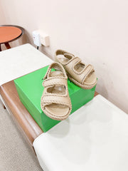 REFINED DAD SANDAL IN TUSCAN BEIGE LAMBSKIN