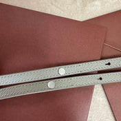 EXTRA POCKET BACKPACK L23.5 IN PEARL GRAY CALFSKIN WITH SILVER HARDWARE