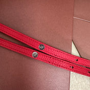 EXTRA POCKET BACKPACK L23.5 IN CHERRY RED CALFSKIN WITH SILVER HARDWARE