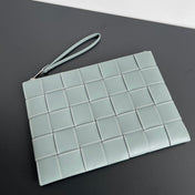 LARGE CASSETTE POUCH 35 IN GUNSMOKE CALFSKIN