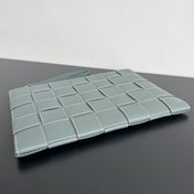 LARGE CASSETTE POUCH 35 IN GUNSMOKE CALFSKIN