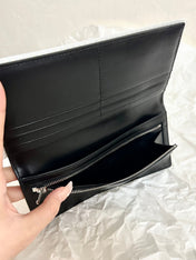 PASSPORT HOLDER 21 IN BLACK CALFSKIN