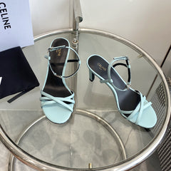 HIGH HEEL 65MM IN SKY BLUE CALFSKIN