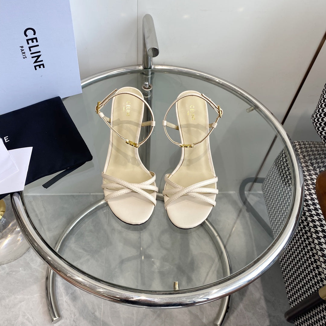 HIGH HEEL 65MM IN BEIGE CREAM CALFSKIN