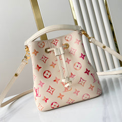 NÉONOÉ BB 20 IN SUNRISE AQUARELLE MONOGRAM EMPREINTE LEATHER