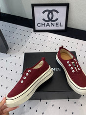 LACELESS SNEAKERS PLATFORM IN ROSEWOOD CANVAS