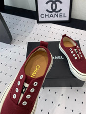 LACELESS SNEAKERS PLATFORM IN ROSEWOOD CANVAS