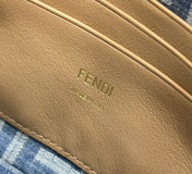 BAGUETTE MINI 19 BAG IN CERULEAN BLUE MONOGRAM DENIM WITH GOLD HARDWARE