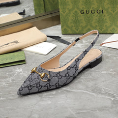 GG  Flat Sandals Grey caro