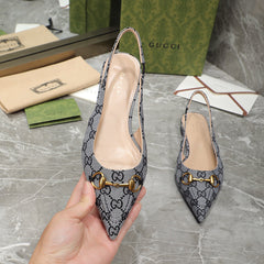 GG  Flat Sandals Grey caro