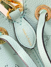BELLA 22 IN SKY BLUE MONOGRAM PERFORATED CALFSKIN